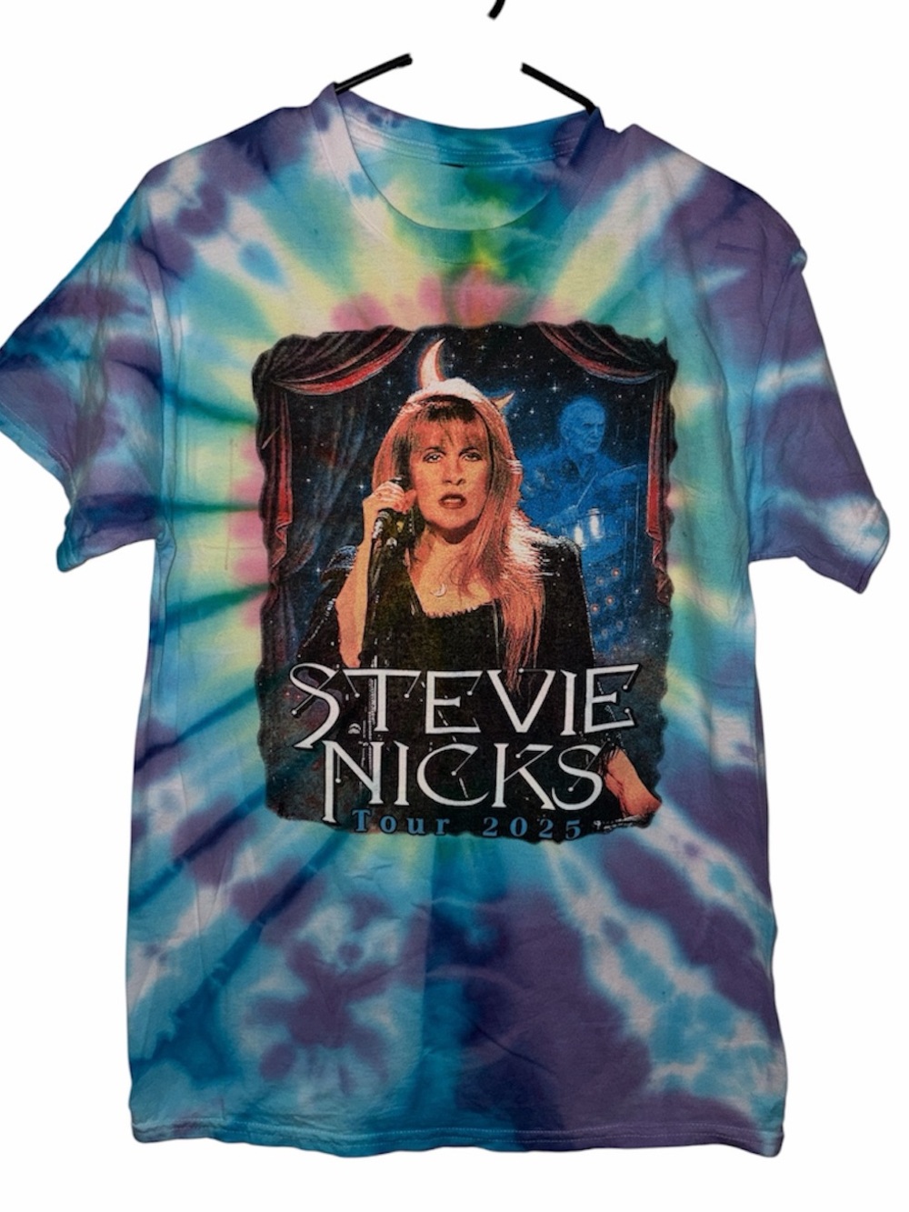Stevie Nicks 2025 Tour Tie Dye Graphic T-Shirt Size Medium Fleetwood Mac